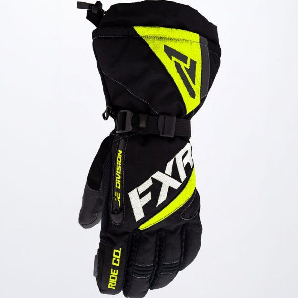  FXR Fuel Snowmobil Gloves Black/Hi-vis