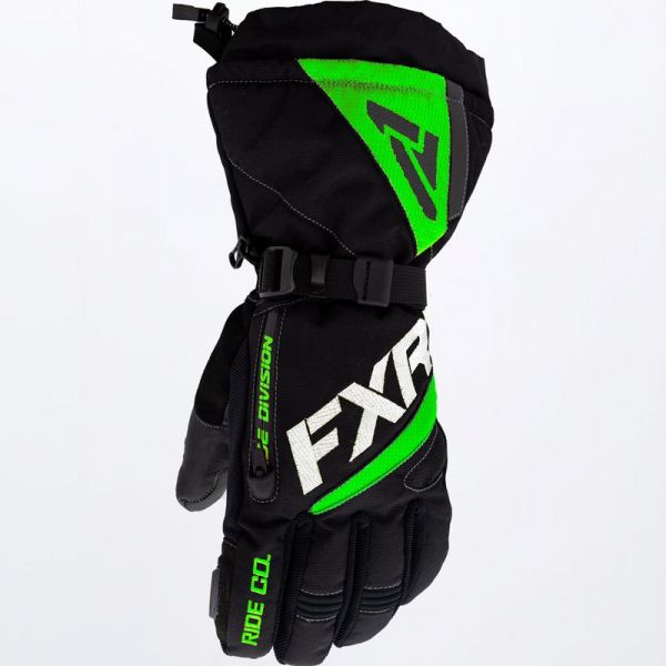  FXR Fuel Snowmobil Gloves Black/Lime