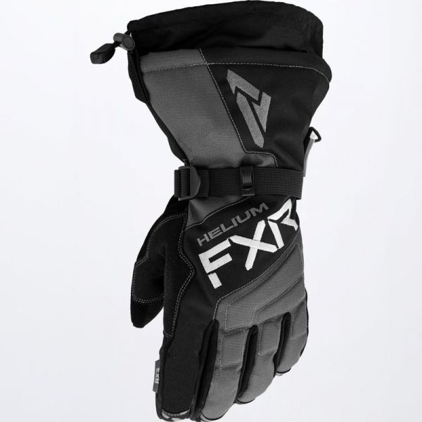  FXR Snowmobil Helium Gauntlet Black/Char Gloves
