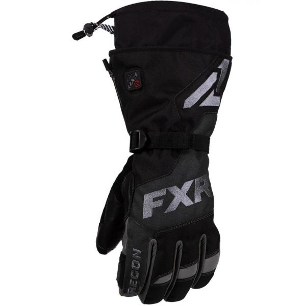  FXR Snowmobil Heated Recon Glove Black