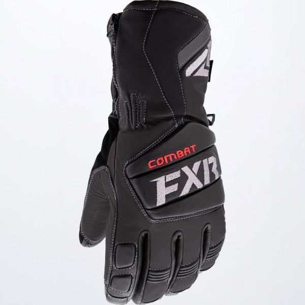 Gloves FXR Leather Short Cuff Snowmobil Gloves Black