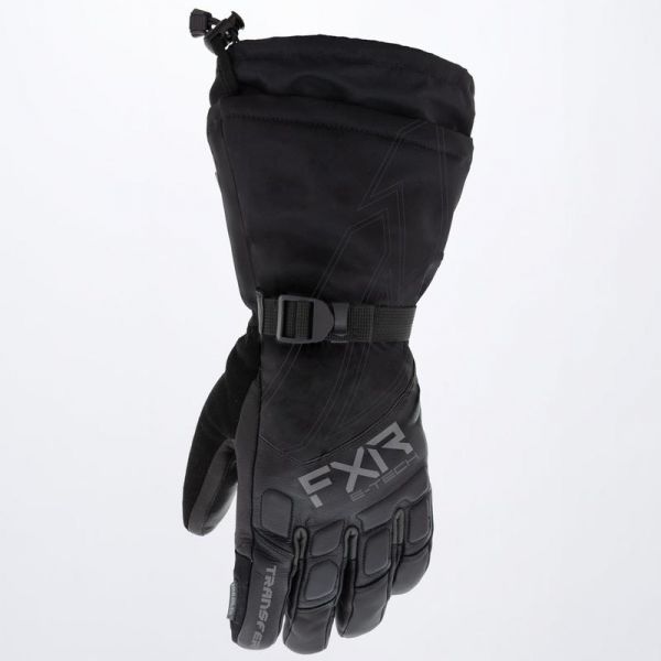  FXR Transfer E-Tech Gauntlet Snowmobil Gloves Black