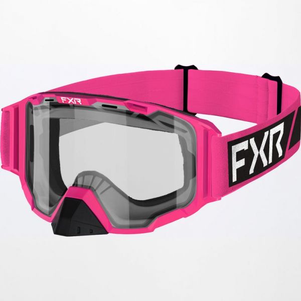 Goggles FXR Youth Snowmobil Maverick Clear Goggle E-Pink