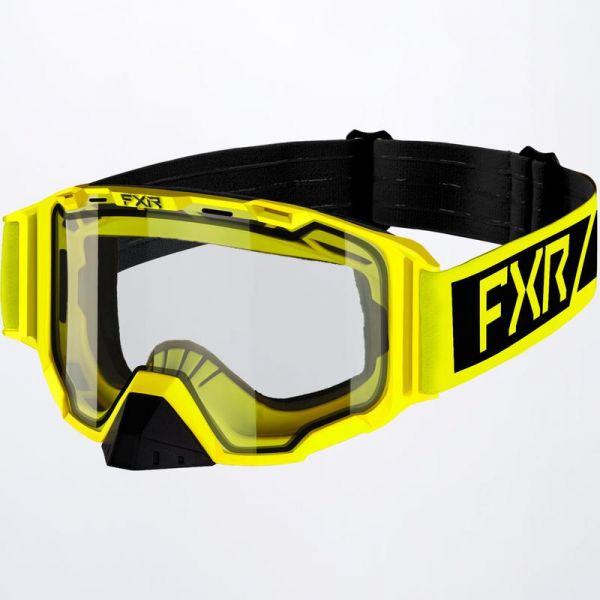 Goggles FXR Youth Snowmobil  Maverick Clear Goggle Hi Vis/Black