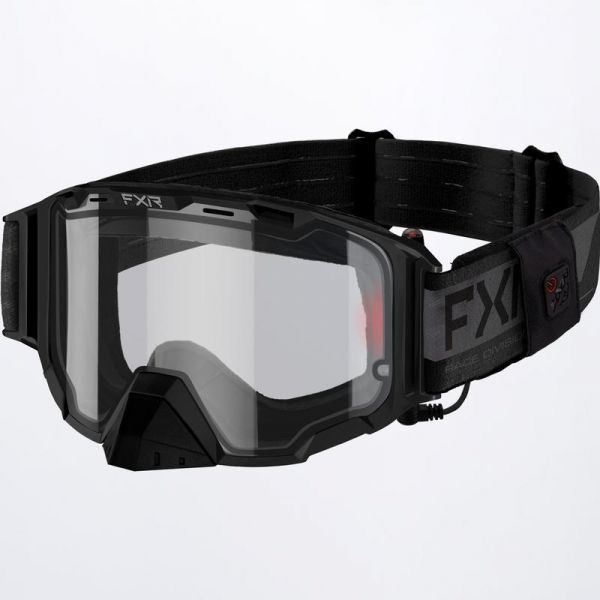 Goggles FXR Maverick Cordless Electric Snowmobil Goggle Black Ops