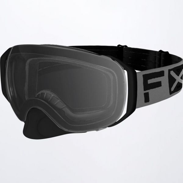 Ochelari Snowmobil FXR Ochelari Snowmobil Ride X Spherical Smoke Lens + Mirror Finish Steel