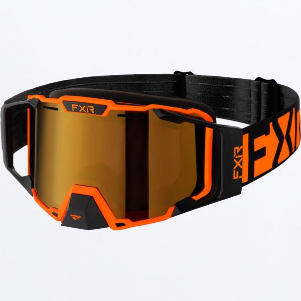 Goggles FXR Combat Snowmobil Goggle Cleariridium Lens Orange 24