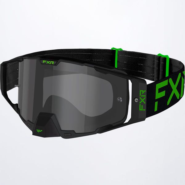 Goggles FXR Combat MX Snowmobile/Enduro Goggle Smoke Lens Black/Hi-Vis