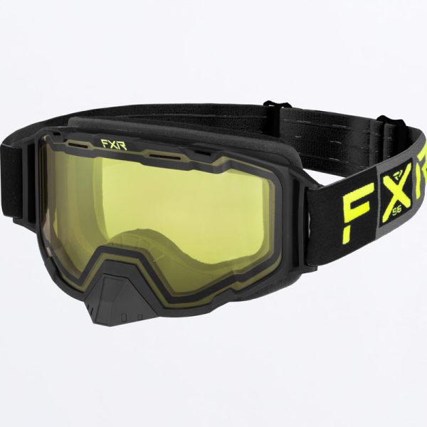  FXR Snowmobil Goggle Maverick Black/Char/Hi-Vis Yellow Lens23