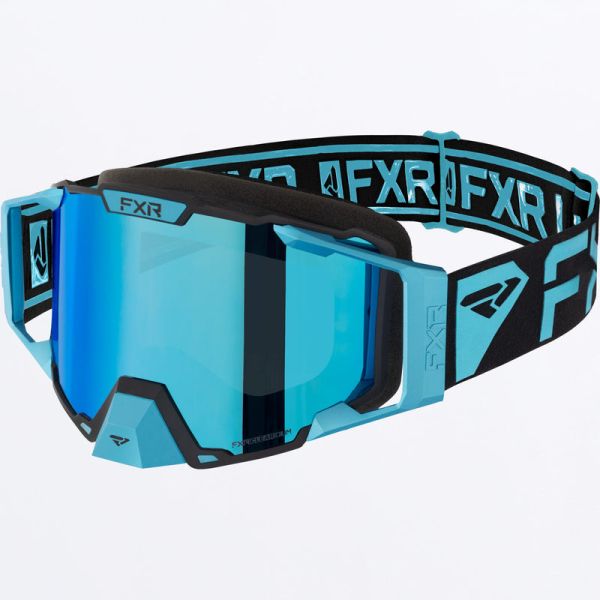 Goggles FXR Pilot Snowmobil Goggle Cleariridium Lens Blue 24