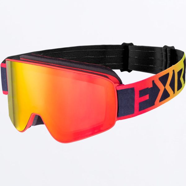 Goggles FXR Snowmobil Goggle Ridge Ignition Mirror Orange Lens 23