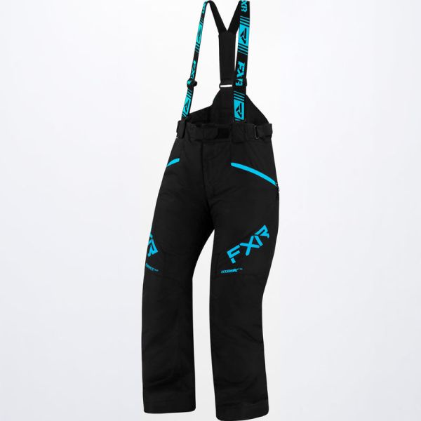  FXR Pantaloni Dama Snowmobil Insulated Fresh Black/Sky Blue 23
