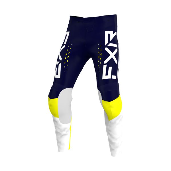 Pantaloni MX-Enduro FXR Pantaloni Enduro Clutch Pro Midnight/White/Yellow