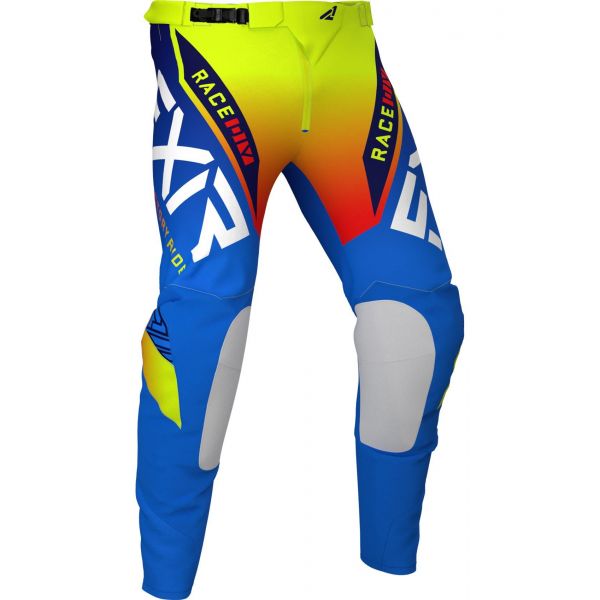 Pantaloni MX-Enduro FXR Pantaloni Enduro Helium Blue/Hi Vis/Red