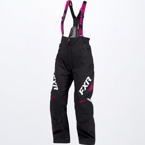 Women's Bibs FXR Snowmobil Women Pants Adrenaline Black/Fuchsia