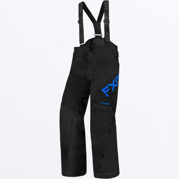 Kids Bibs FXR Snowmobil Youth Insulated Clutch Pant Black/Blue 23