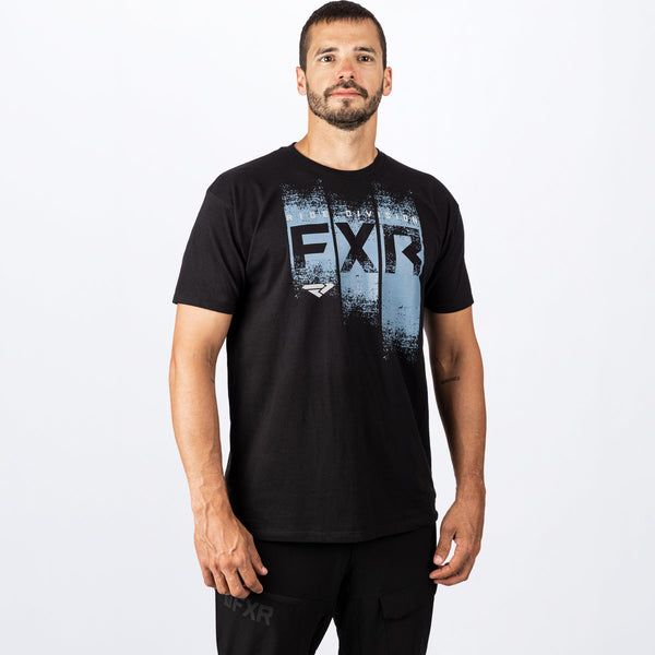 Casual T-shirts/Shirts FXR Broadcast Premium Grey T-Shirt Heather/Black