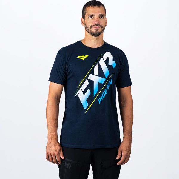 Casual T-shirts/Shirts FXR CX Premium T-Shirt Navy/Blue/Hi Vis