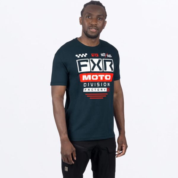 Casual T-shirts/Shirts FXR T-shirt  Gladiator Premium Dark Steel/Red 24