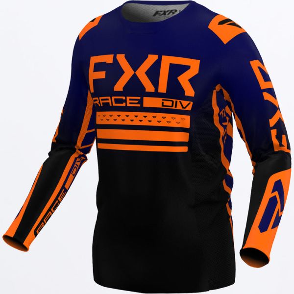 Jerseys MX-Enduro FXR T-shirt MX Contender Midnight/Orange 23