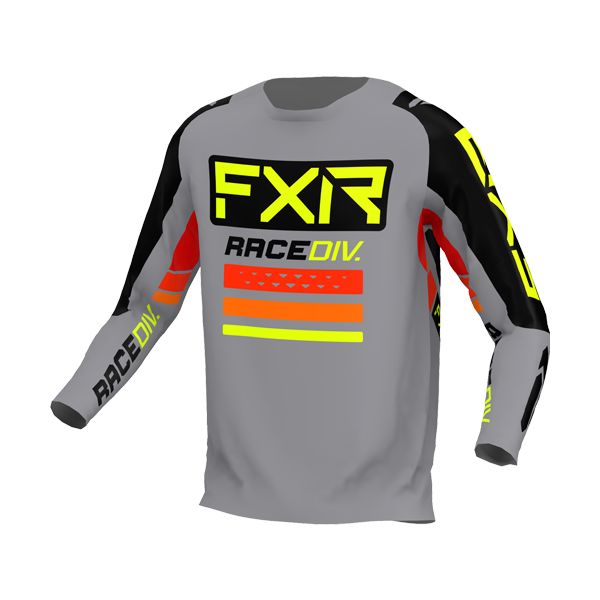 Jerseys MX-Enduro FXR Clutch Pro MX Jersey Grey/Black/Hivis