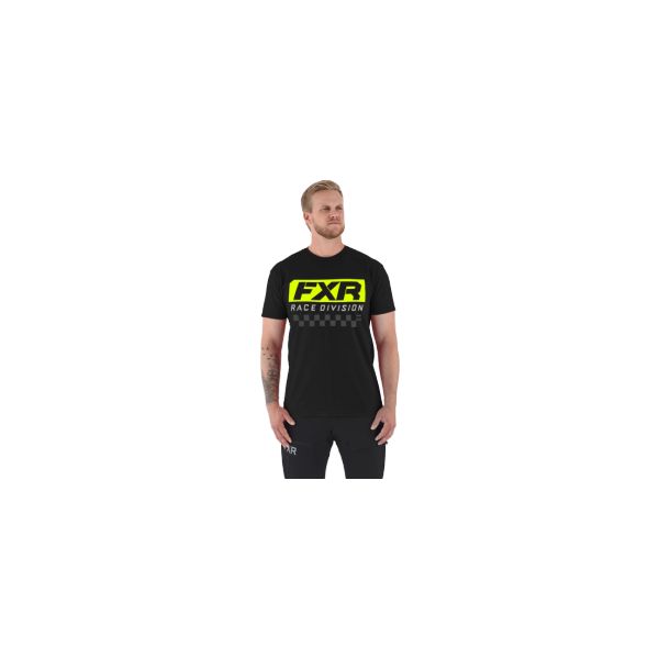 Casual T-shirts/Shirts FXR Race Division T-Shirt Black/Hi Vis