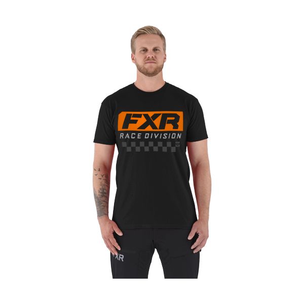 Casual T-shirts/Shirts FXR Race Division T-Shirt Black/Orange