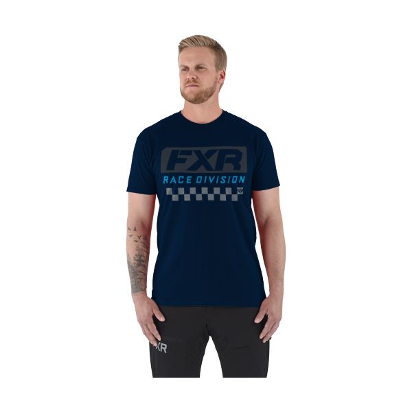 Tricouri/Camasi Casual FXR Tricou Race Division Navy/Grey