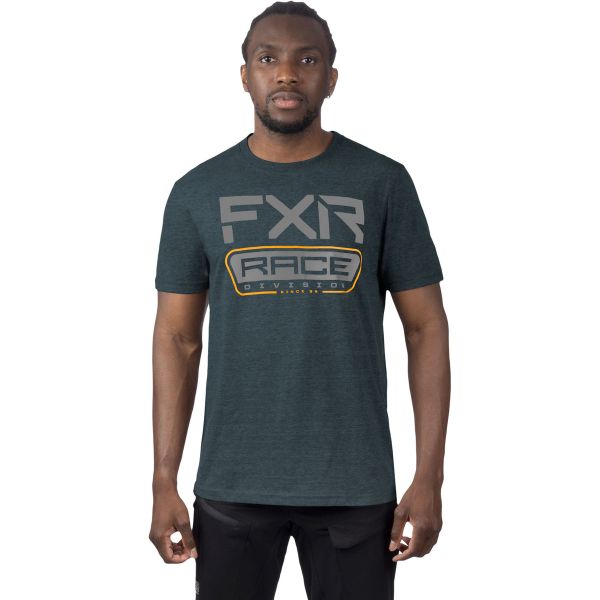 Casual T-shirts/Shirts FXR Tee Race Division Premium Dark Steel/Grey 24