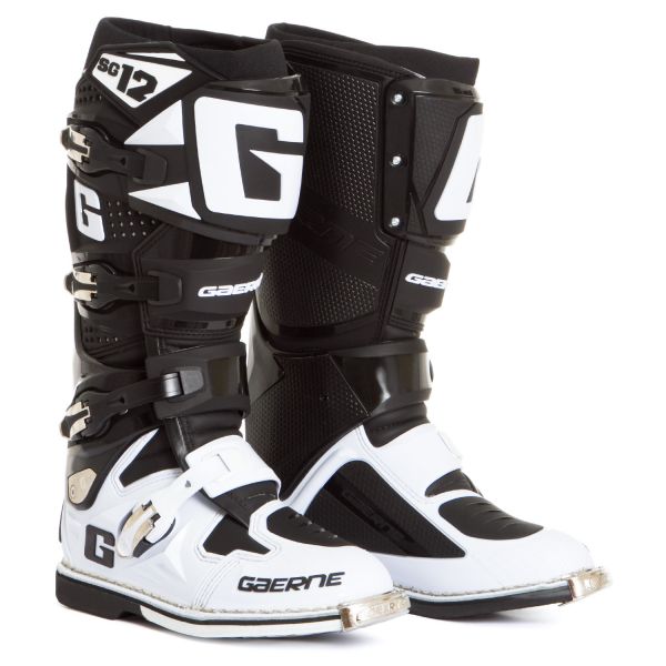 Cizme MX-Enduro Gaerne Cizme Moto MX SG12 White/Black