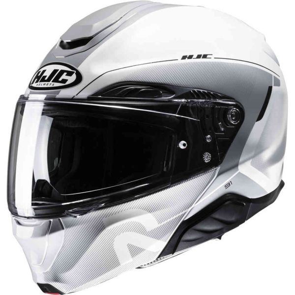 Flip up helmets HJC Flip-Up Moto Helmet RPHA 91 Combust White 24