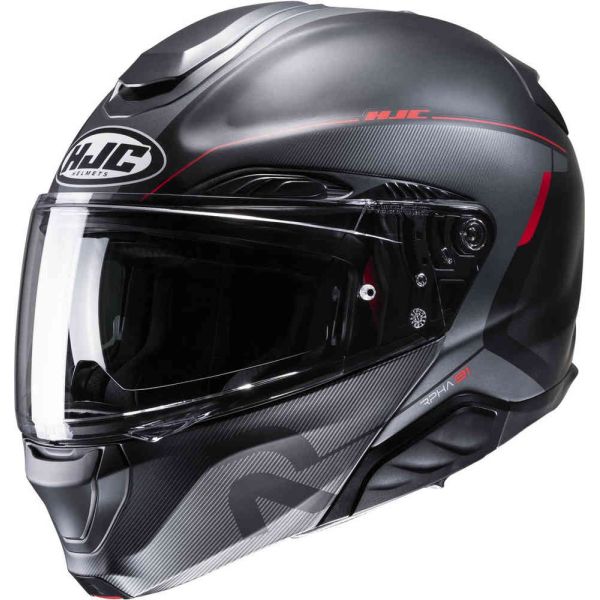 Flip up helmets HJC Flip-Up Moto Helmet RPHA 91 Combust Grey 24