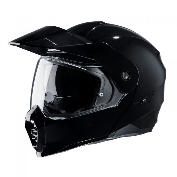 Flip up helmets HJC Moto Helmet Flip-Up C80 Solid Black Matt