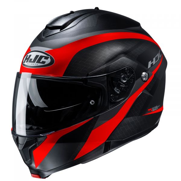 Flip up helmets HJC Moto Helmet Flip-Up C91 Taly Red