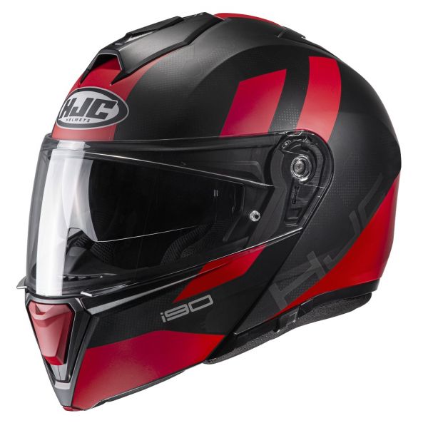 Flip up helmets HJC Helmet Flip-Up i90 Syrex Black/Red