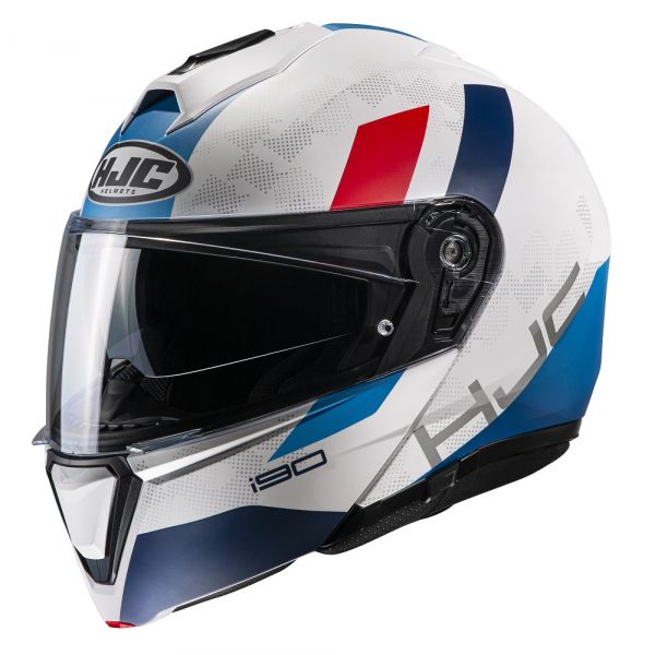  HJC Helmet Flip-Up i90 Syrex White/Blue/White