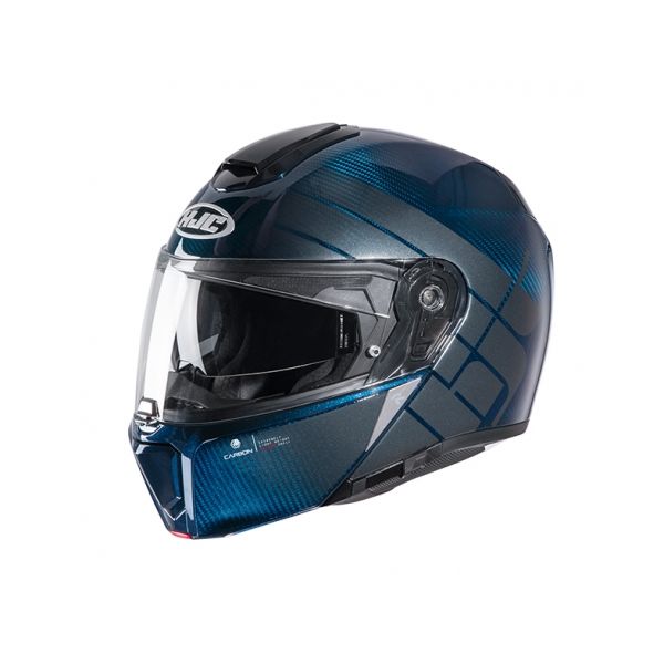 Flip up helmets HJC Moto Helmet Flip-Up RPHA 90S Carbon Balian