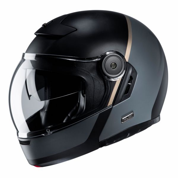 Flip up helmets HJC Moto Helmet Flip-Up V90 Mobix Black