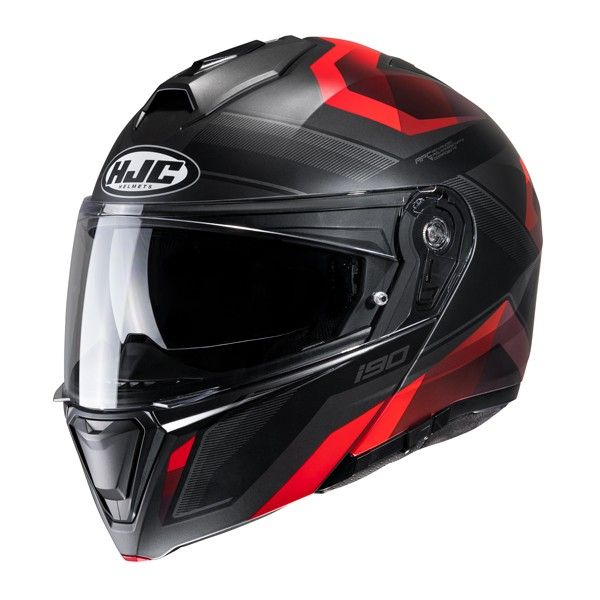 Full face helmets HJC Full-Face Moto Helmet i90 Lark Black/Red 24