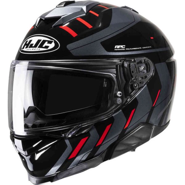 Full face helmets HJC Full-Face Moto Helmet i71 Simo Red 24