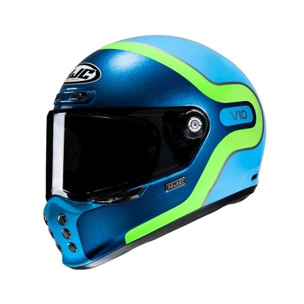 Full face helmets HJC Full-Face Moto Helmet V10 Grape Yellow/Bllue 24