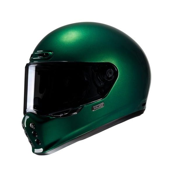Full face helmets HJC Full-Face Moto Helmet V10 Solid Green Glossy 24