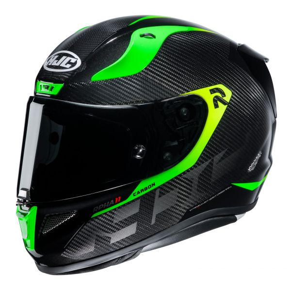  HJC Casca Moto Full-Face RPHA 11 Carbon Bleer Green