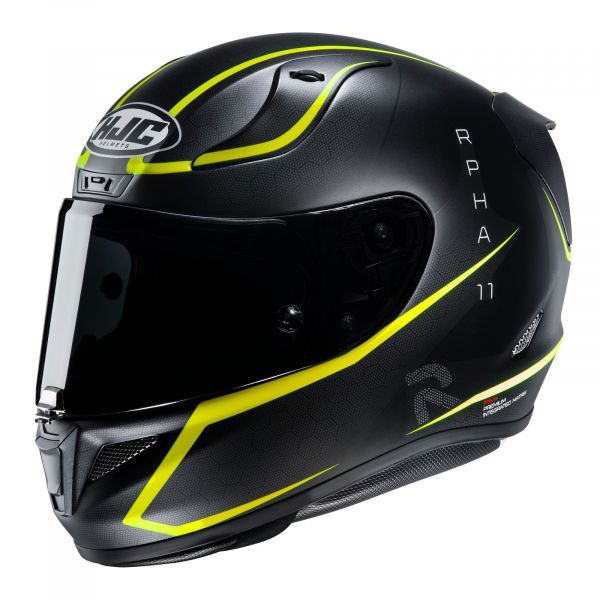 Full face helmets HJC Moto Helmet Full-Face RPHA 11 Jarban Yellow Fluo