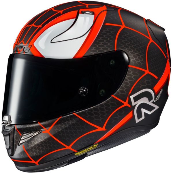 Casti Moto Integrale HJC Casca Moto Full-Face RPHA 11 Miles Morales Marvell Black/Orange 24