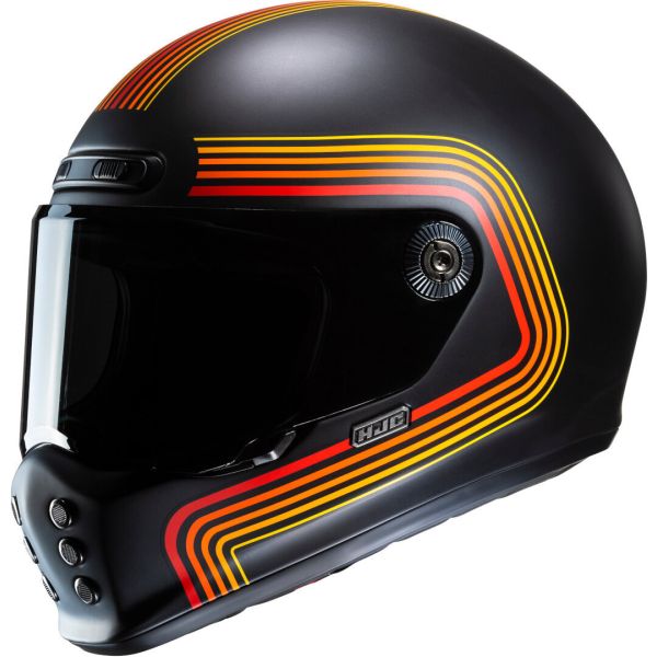 Full face helmets HJC Full-Face Moto Helmet V10 Foni Black Matt/Yellow/Red 24