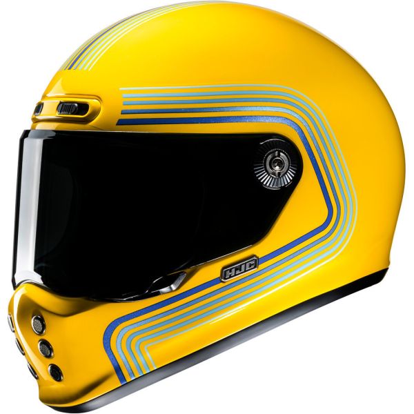 Casti Moto Integrale HJC Casca Moto Full-Face V10 Foni Yellow/Blue 24