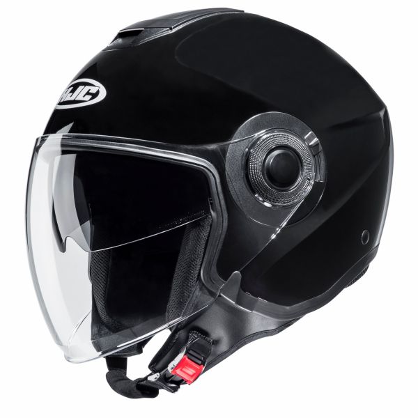 Jet helmets HJC Moto Helmet Jet i40 Solid Lucios Black