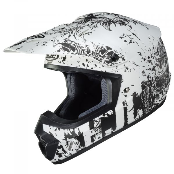 Helmets MX-Enduro HJC Moto Helmet MX CS-MX II Creeper White