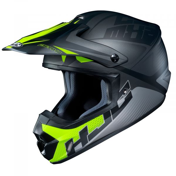 Helmets MX-Enduro HJC Moto Helmet MX CS-MX II Ellusion Grey